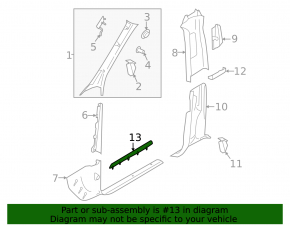 Door sill insert front left Porsche Macan 15-18 carbon Macan S