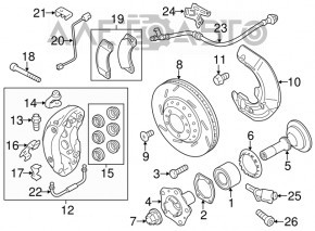 Front right brake hose for Porsche Panamera 10-16