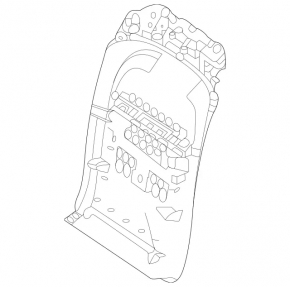 Driver's seat cover rear Mercedes W167 GLE 350 450 20-23 black, scratches, tear
