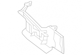 Upper right radiator deflector Mercedes CLA 250 14-19