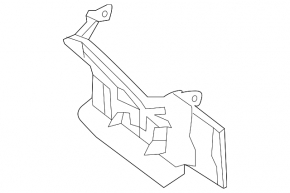 Upper right radiator deflector Mercedes CLA 250 14-19