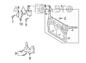 TV panel radiator Mazda3 03-08