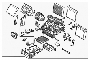 Heater assembly Ford Focus mk3 15-18 auto