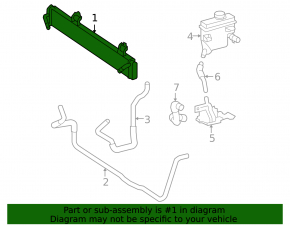 Toyota Camry v40 inverter cooling radiator