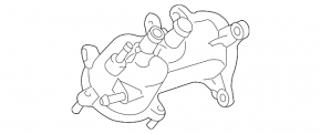 Thermostat housing assembly Lexus LS460 07-17