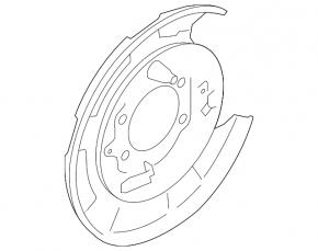 Brake Disc Cover Rear Right Subaru Outback 10-14