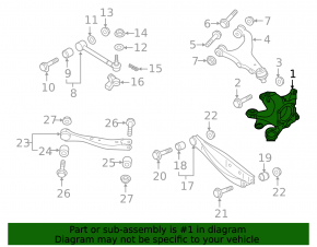 Rear left axle Subaru Forester 19- SK