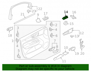 Front left window lift control Volvo XC60 18-23