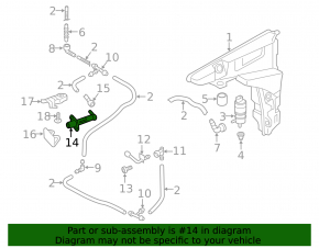 Right headlight washer nozzle Audi A7 19-25