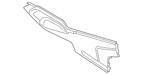 Center console trim side left Audi Q7 16-25 gray