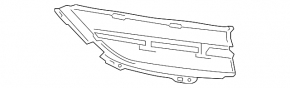 Molding lower grille front bumper left BMW X3 G01 18-21 chrome