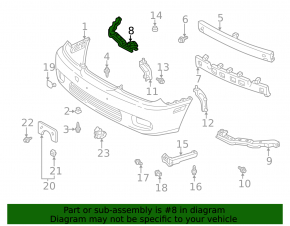 Right eyelash TV bracket for Lexus ES 300 330 01-06