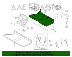 Rear row of seats 2 row Mini Cooper Clubman R55 07-14
