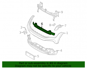 VW Tiguan 18-21 Front Bumper Absorber