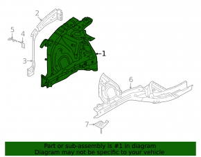 Front left quarter panel Hyundai Tucson 22-24 2.5 Korea