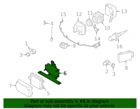Bracket for cruise radar BMW 5 G30 17-23