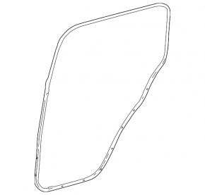Lexus LX 22-26 rear right door seal