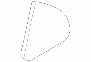 Lexus ES300 ES330 rear right triangle door glass