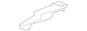 Lower right rear bumper bracket for VW Touareg 11-17