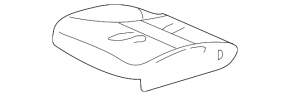 Honda CRV 12-14 passenger seat without airbag, gray cloth