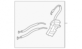 Rear left door lock Hyundai Azera 12-17