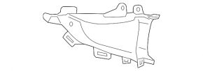 Front Bumper Air Duct Left Chevrolet Camaro 16- SS 6.2