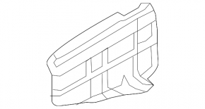 Right rear bumper guard for Hyundai Elantra UD 11-13