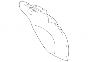 Rear mudguard left rear part Hyundai Ioniq 17-22 HEV, PHEV