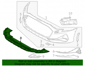 Front bumper protection for Audi A3 25-26