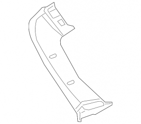 Left trunk door trim Nissan Murano z52 15- gray