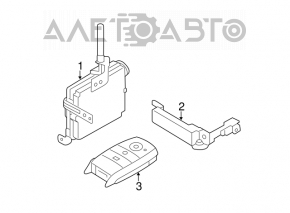 Key smart Kia Forte 4d 14-16