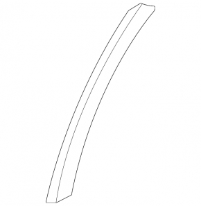 Front right fender arch trim for Porsche Cayenne 19-26 Sport, on the bumper