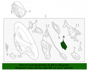 Steering wheel control buttons right Mercedes W213 E 17-21