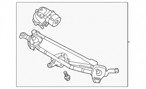 Windscreen wiper trapezoid with motor Mazda CX-30 20-