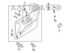 Front right window lift control for Mitsubishi Galant 04-06