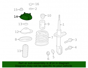 Shock absorber support front left Subaru XV Crosstrek 13-17