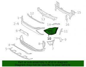 Front bare bumper left VW Taos 22-25