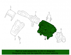 Steering wheel cable with steering angle sensor Volvo S60 19-23