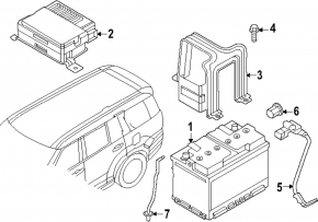 Hyundai Santa Fe 24-26 HEV Battery Bracket