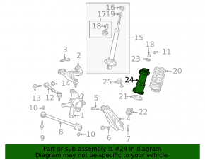 Rear left shock absorber support for Lexus IS200 IS300 99-05