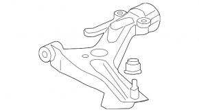 Honda Fit 15-20 lower front right control arm