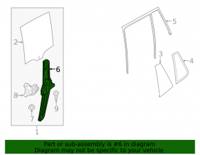 Window lifter with motor rear left BMW X3 F25 11-17
