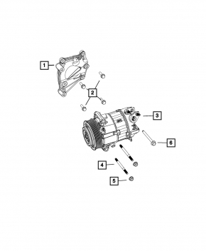 Air Conditioning Compressor Bracket Chrysler Pacifica 17- 3.6