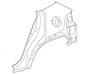 Quarter wing rear left Lexus UX200 UX250h 19-