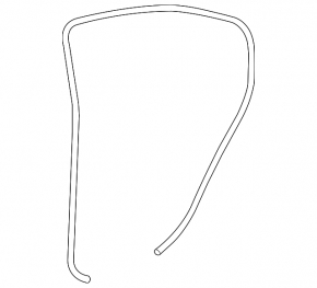 Door seal rear right Lexus IS250 IS300 IS350 06-13