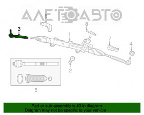Steering tip right Chrysler 300 11- AWD CTR