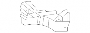 Toyota Sienna 21-24 rear right door casing seal