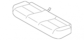 Rear row of seats 2 row Mitsubishi Outlander Sport ASX 16-19 cloth black