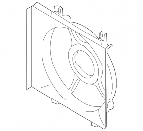 Diffuser radiator shroud bare Subaru Forester 2008-2013 2.5