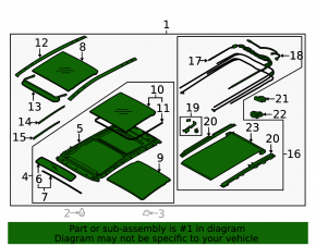 Sunroof assembly panorama Hyundai Tucson 16-21